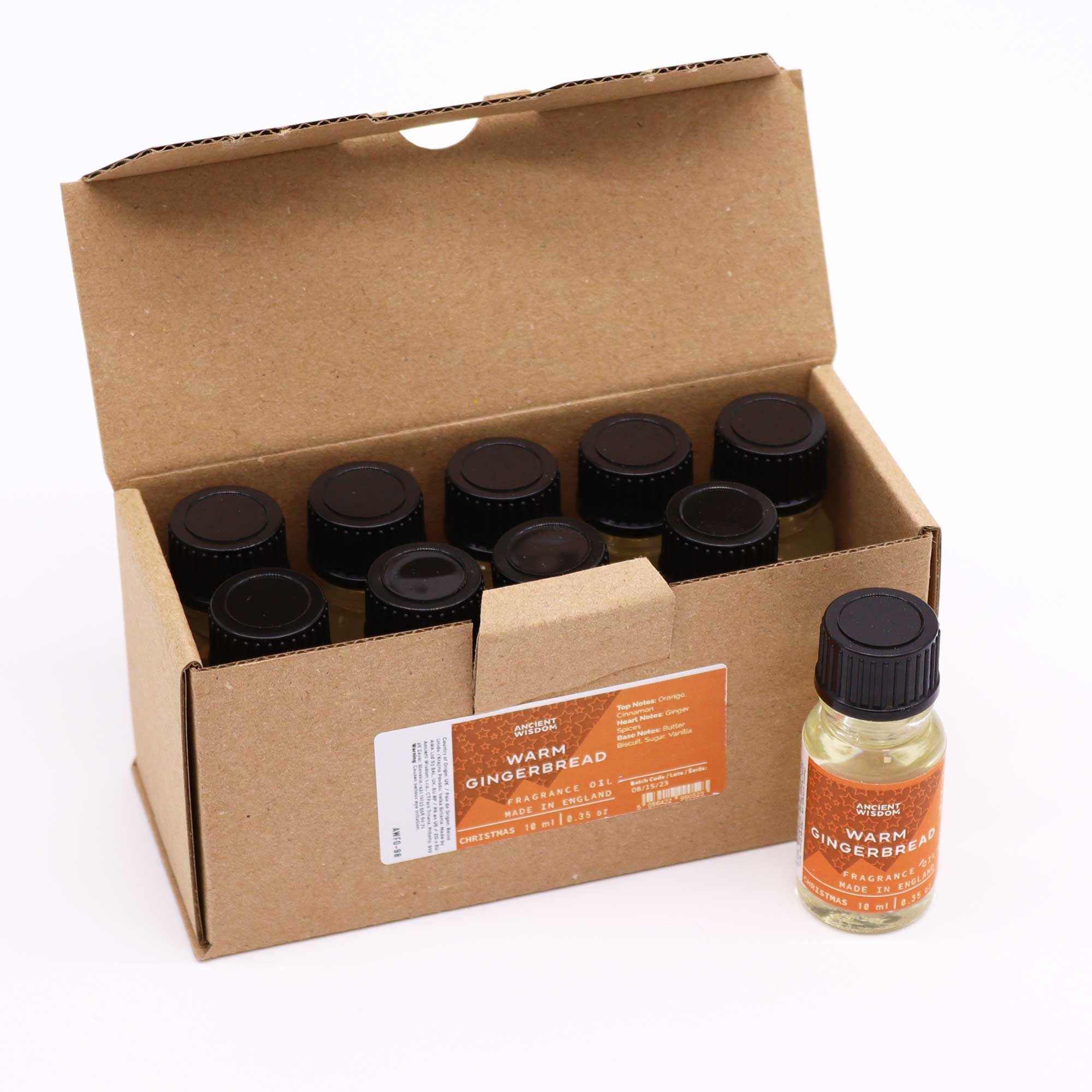 Huile parfumée 10 ml - Biscuit au pain d'épice chaud