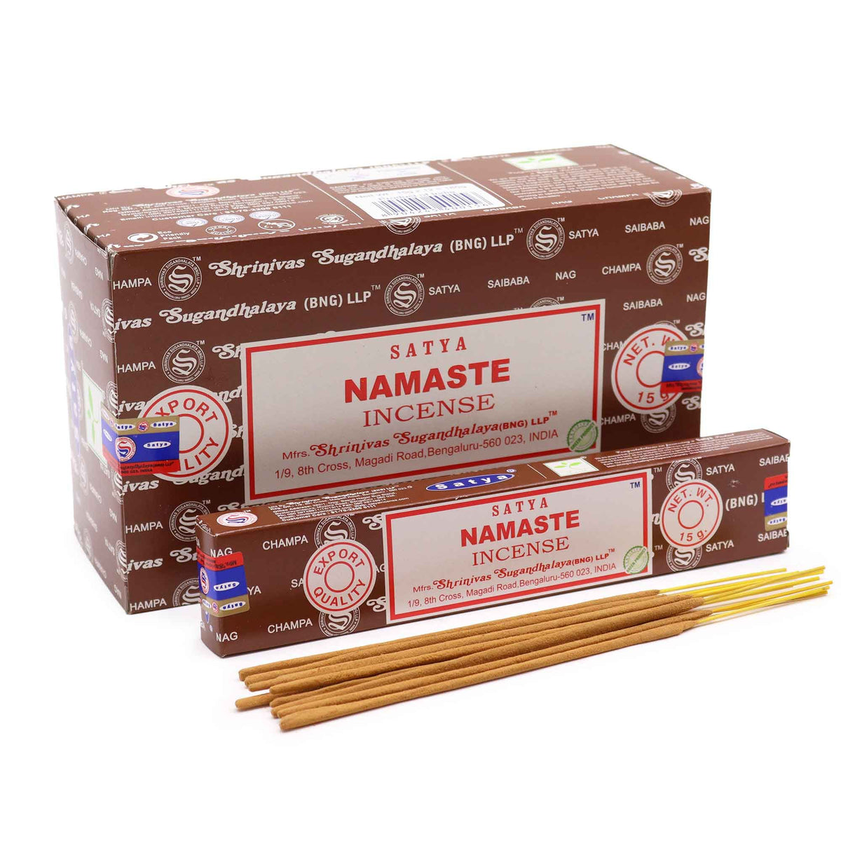 Bâtons d'encens Satya 15 g - Namaste