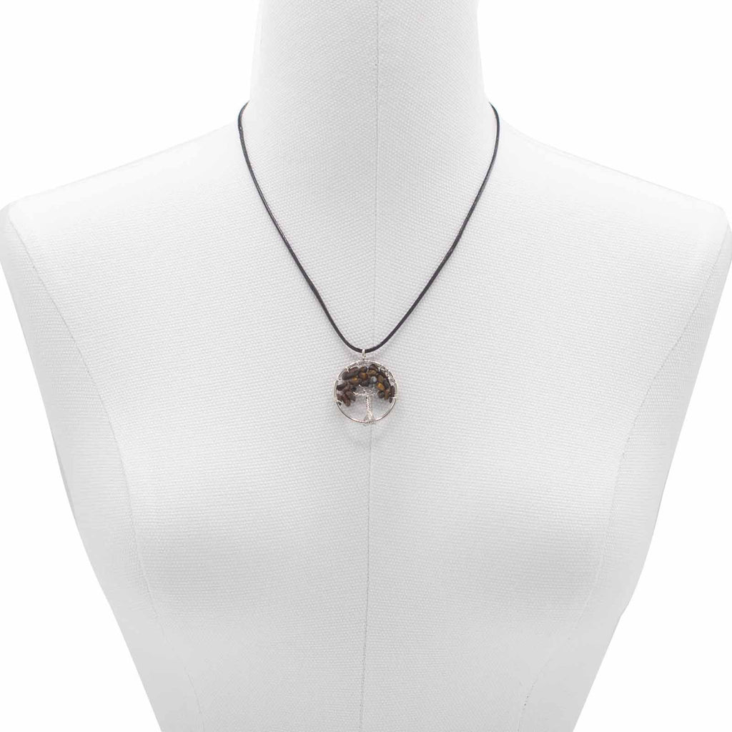 Pendentif Arbre de Vie - Œil de Tigre