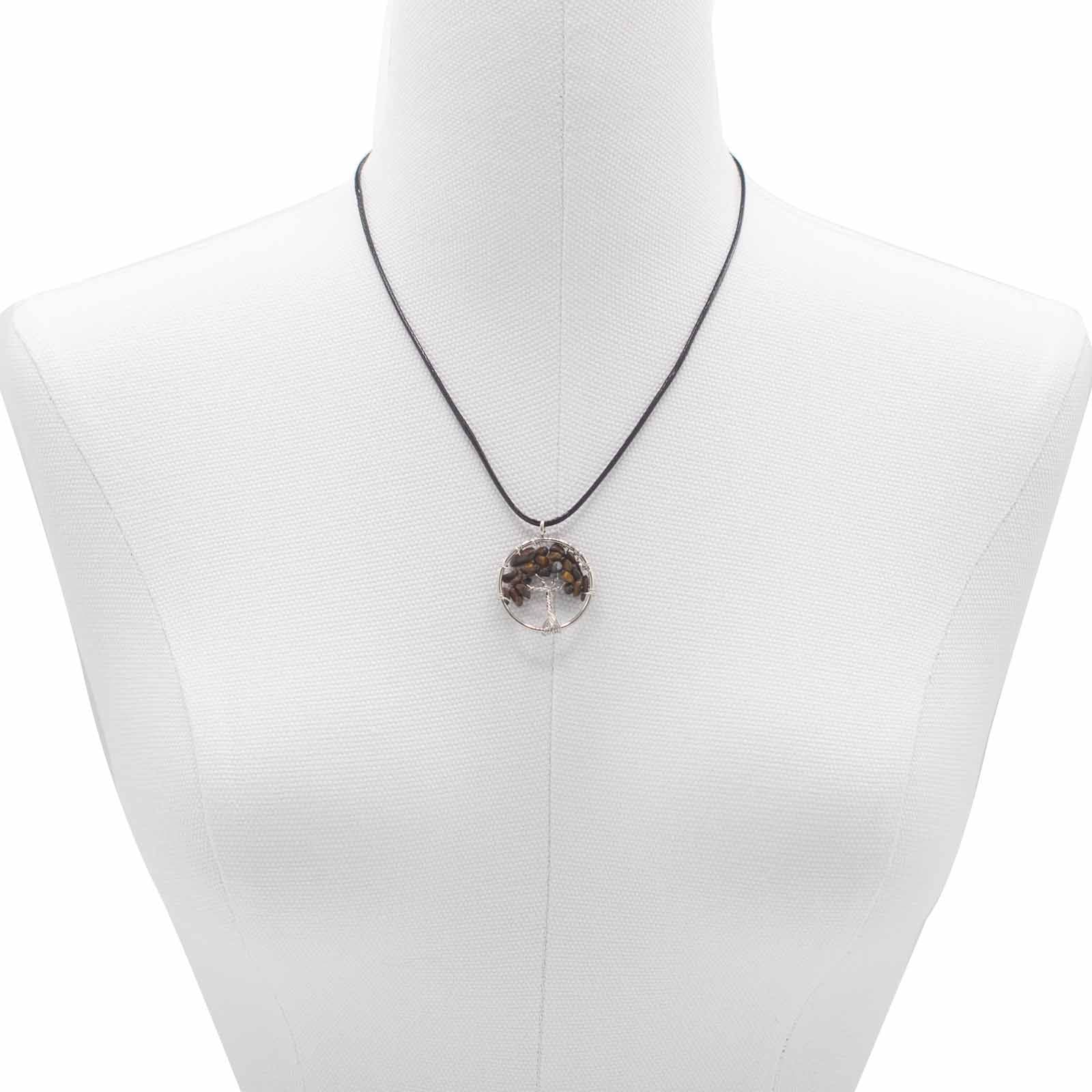 Pendentif Arbre de Vie - Œil de Tigre
