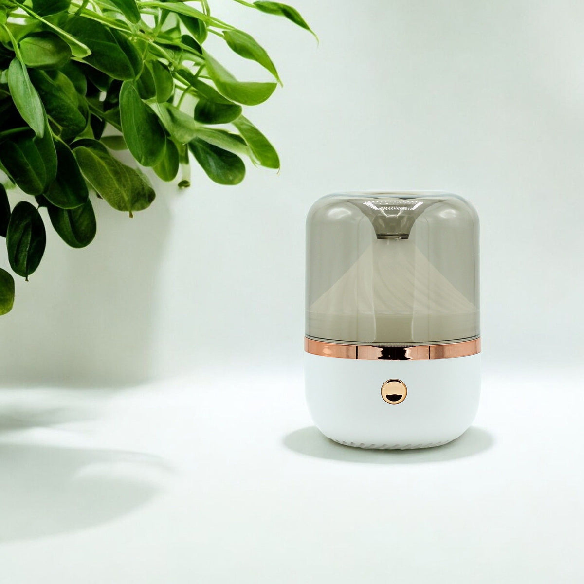 Diffuseur d'arômes blanc et bronze - USB - Changement de couleur