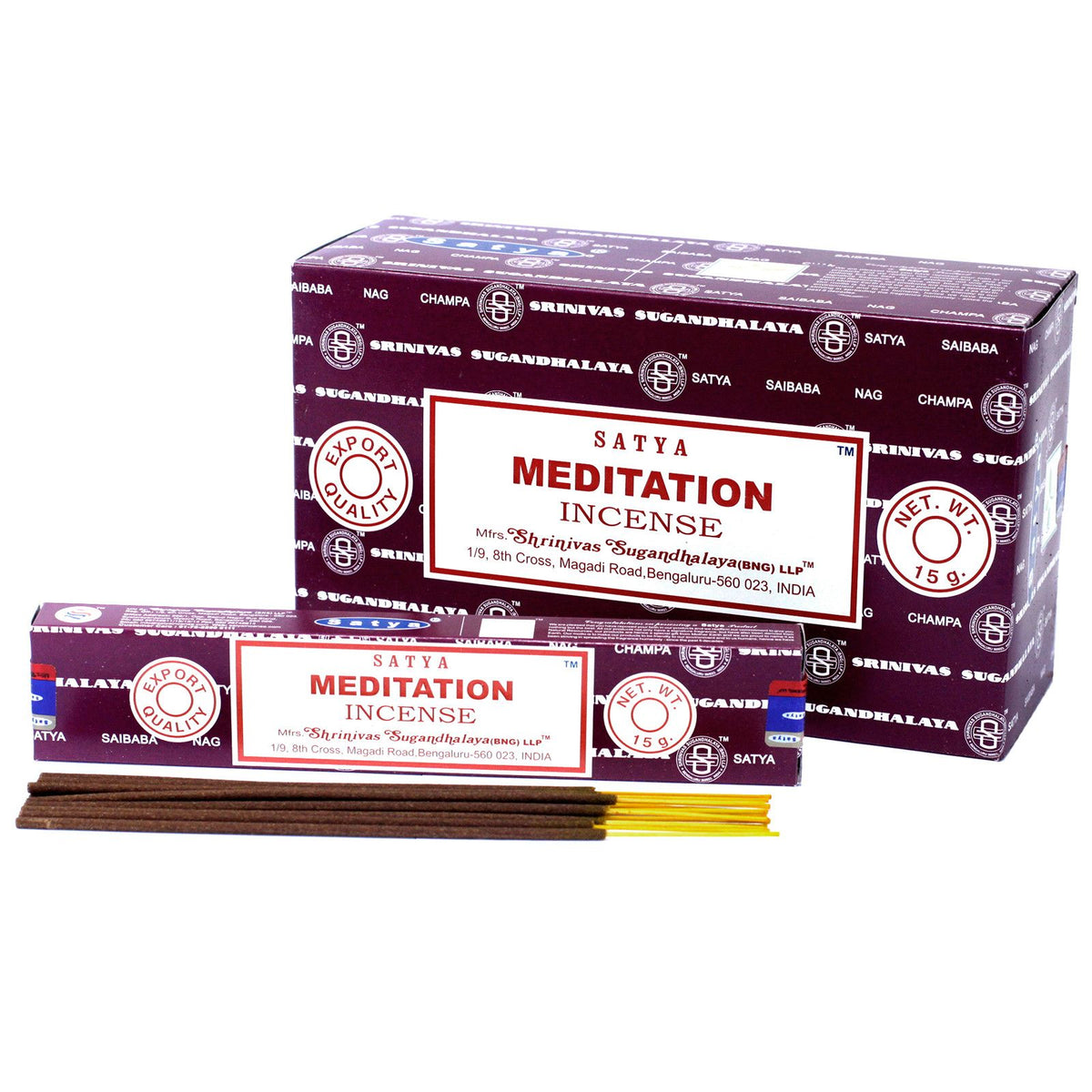 Bâtonnets d'encens Satya 15 g - Méditation