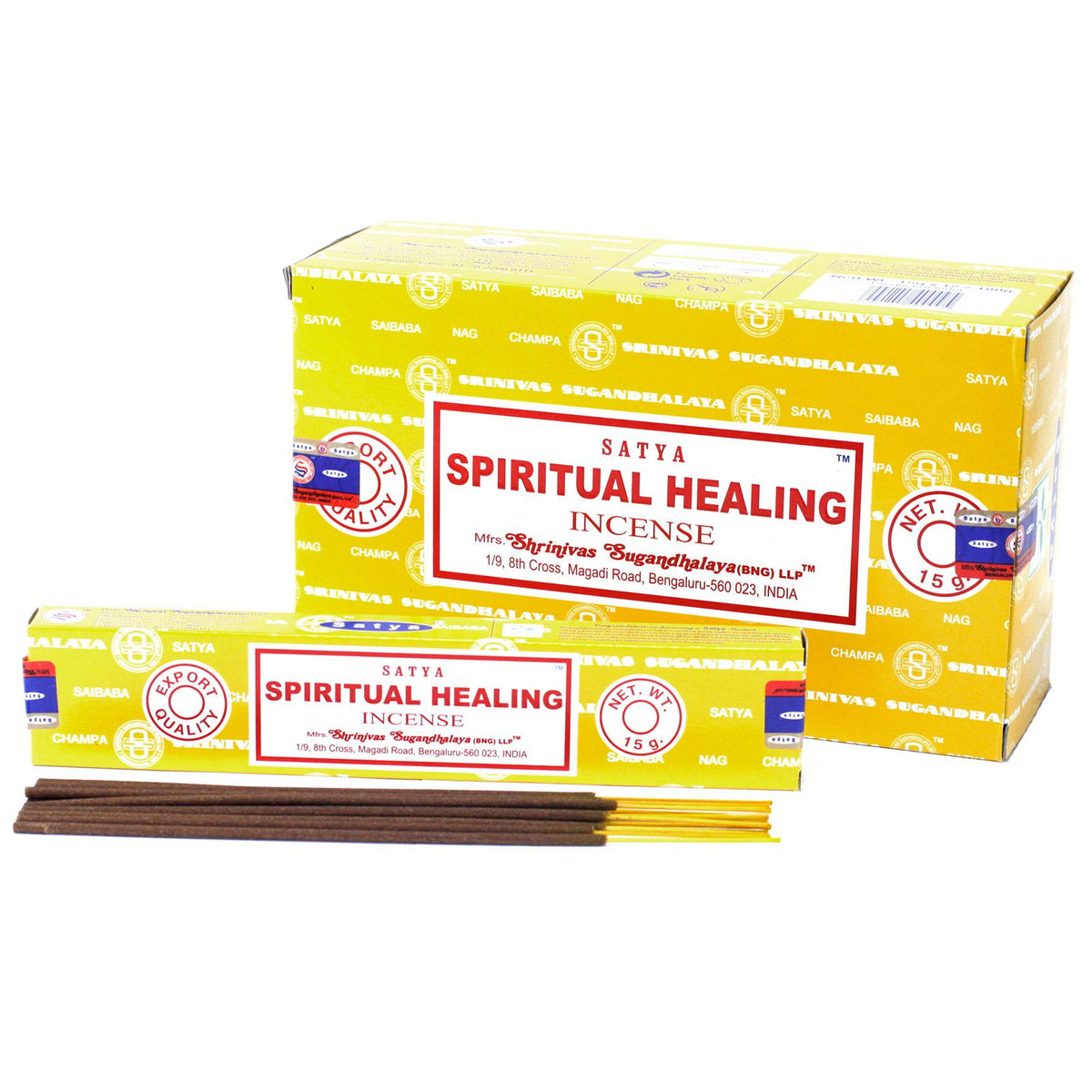 Bâtonnets d'encens Satya 15 g - Guérison spirituelle