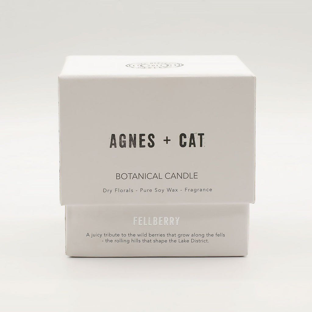 Bougie botanique en cire de soja – Fellberry – Agnes + Cat