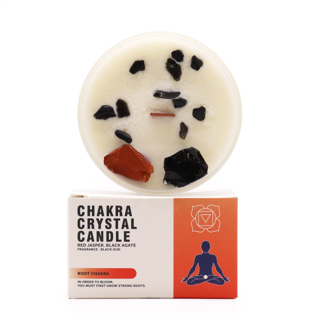 Bougies de cristal Chakra - Chakra racine