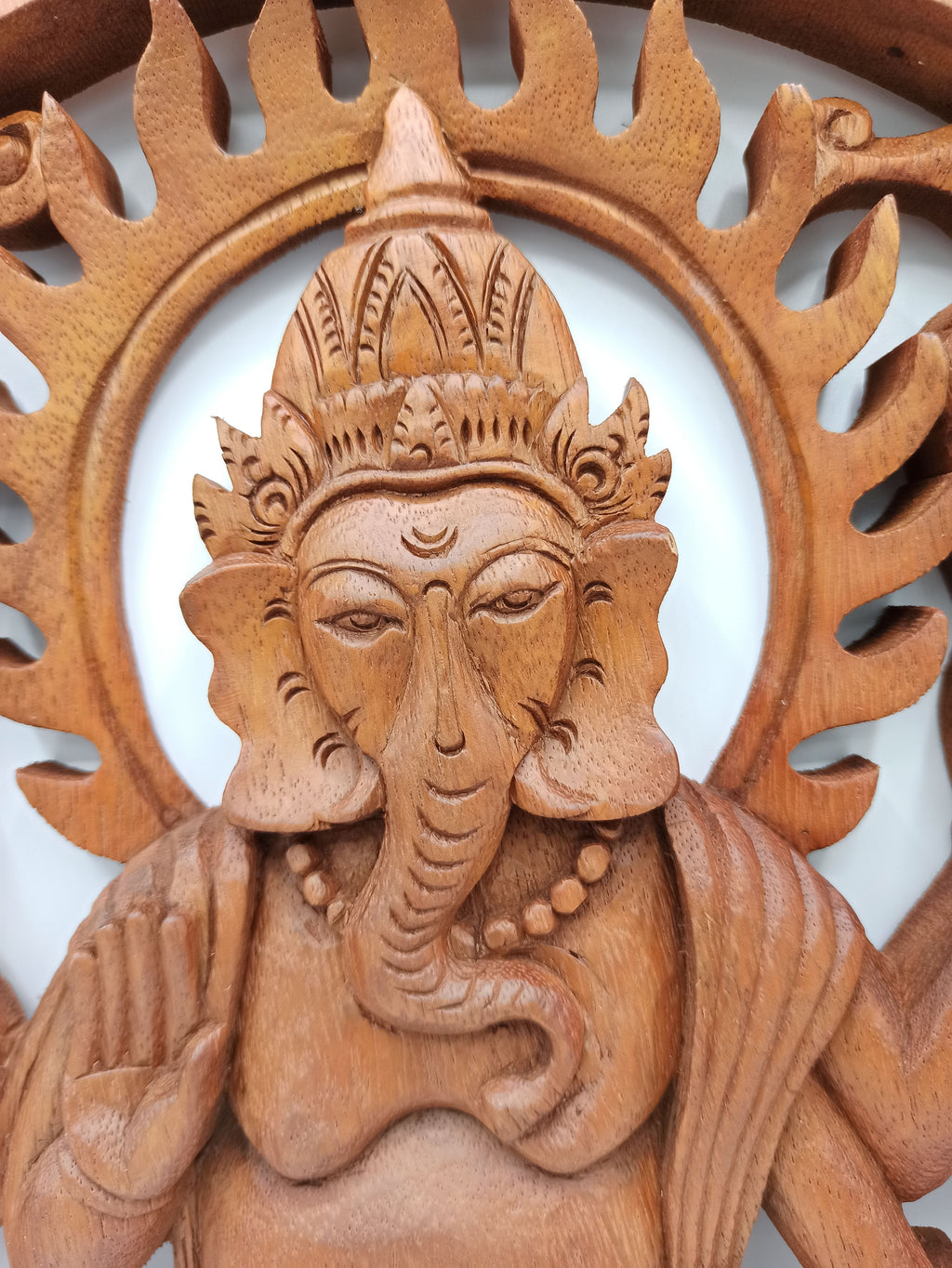Panneau en bois - Ganesh 40 cm