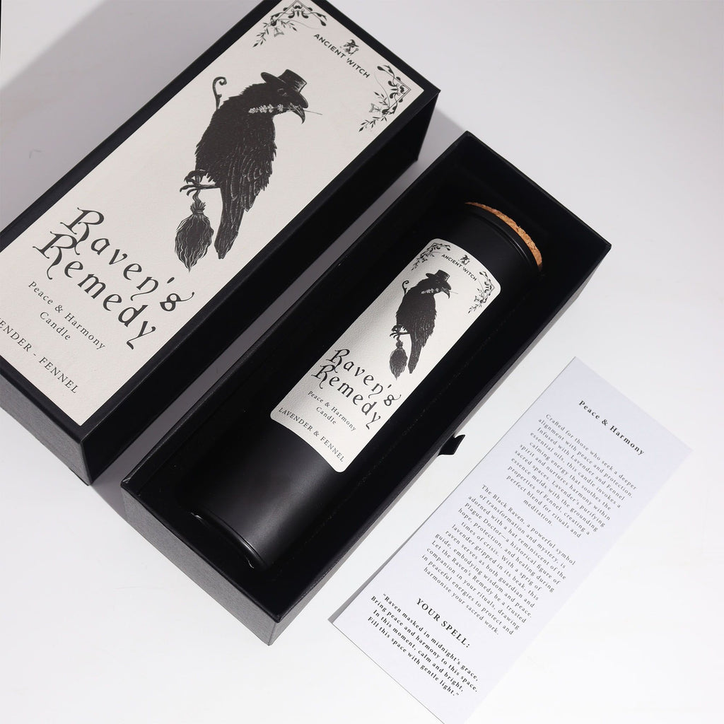 Bougies purificatrices des anciennes sorcières - Remède des corbeaux