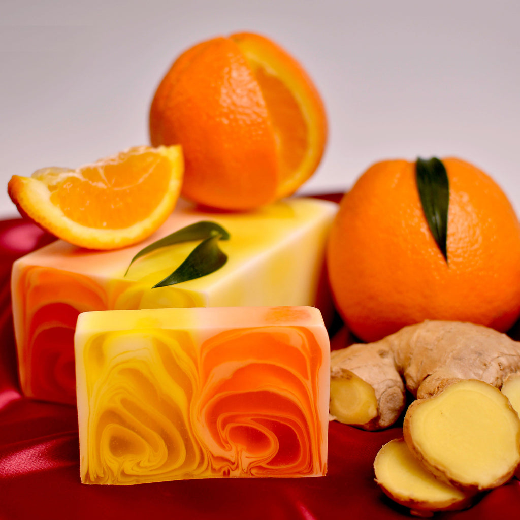Savon artisanal 1,2 kg - Orange et gingembre