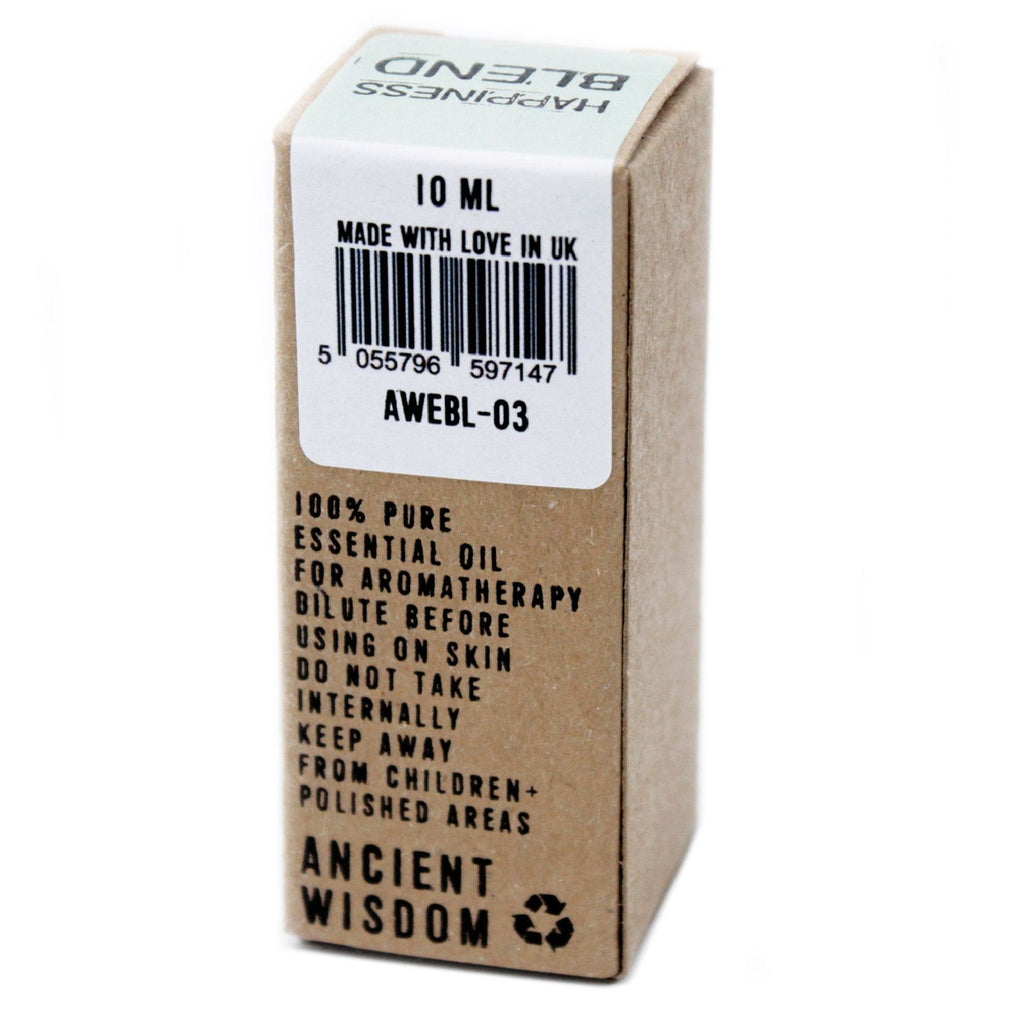 Mélange d'huiles essentielles 10 ml - Boîte - Bonheur