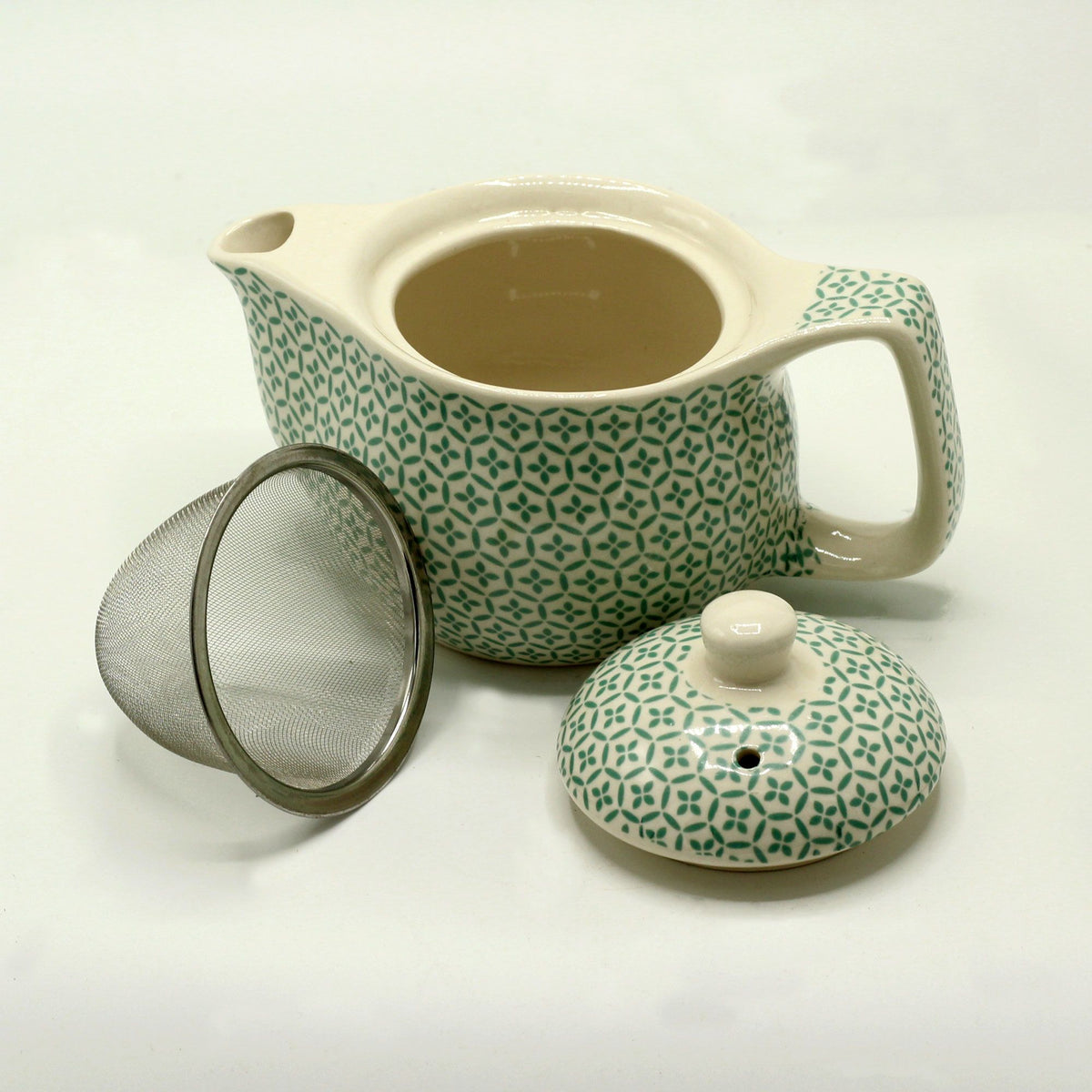 Petite théière - Mosaïque verte