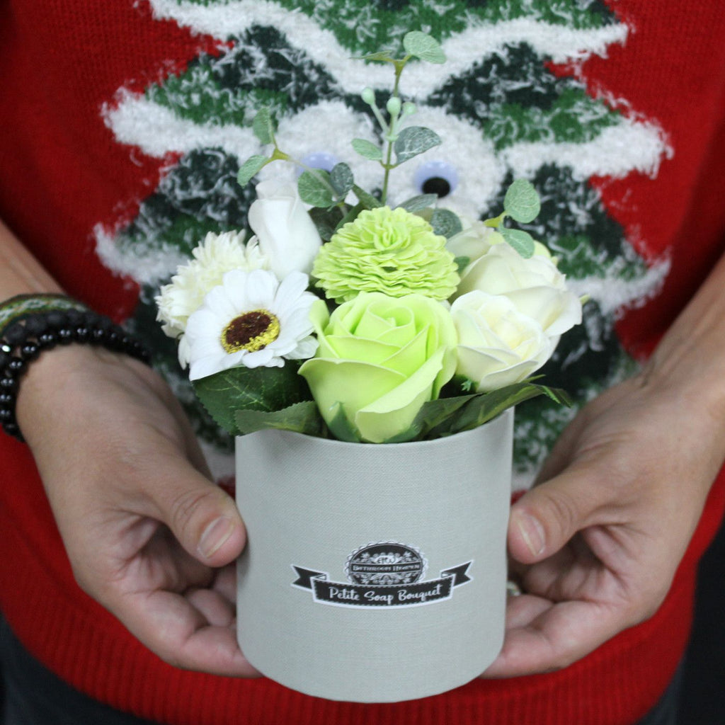 Petit pot cadeau Bouquet - Bleu relaxant