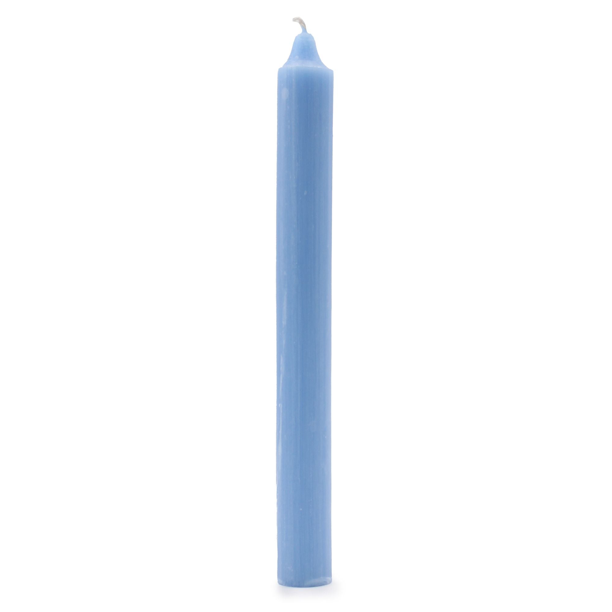 Bougies en vrac de couleur unie - Bleu marine rustique - Lot de 10