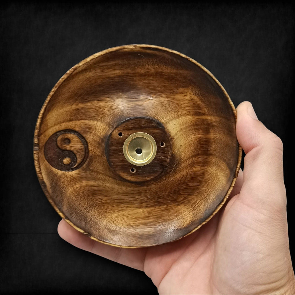 Disque porte-encens pour cônes et bâtonnets - Ying & Yang
