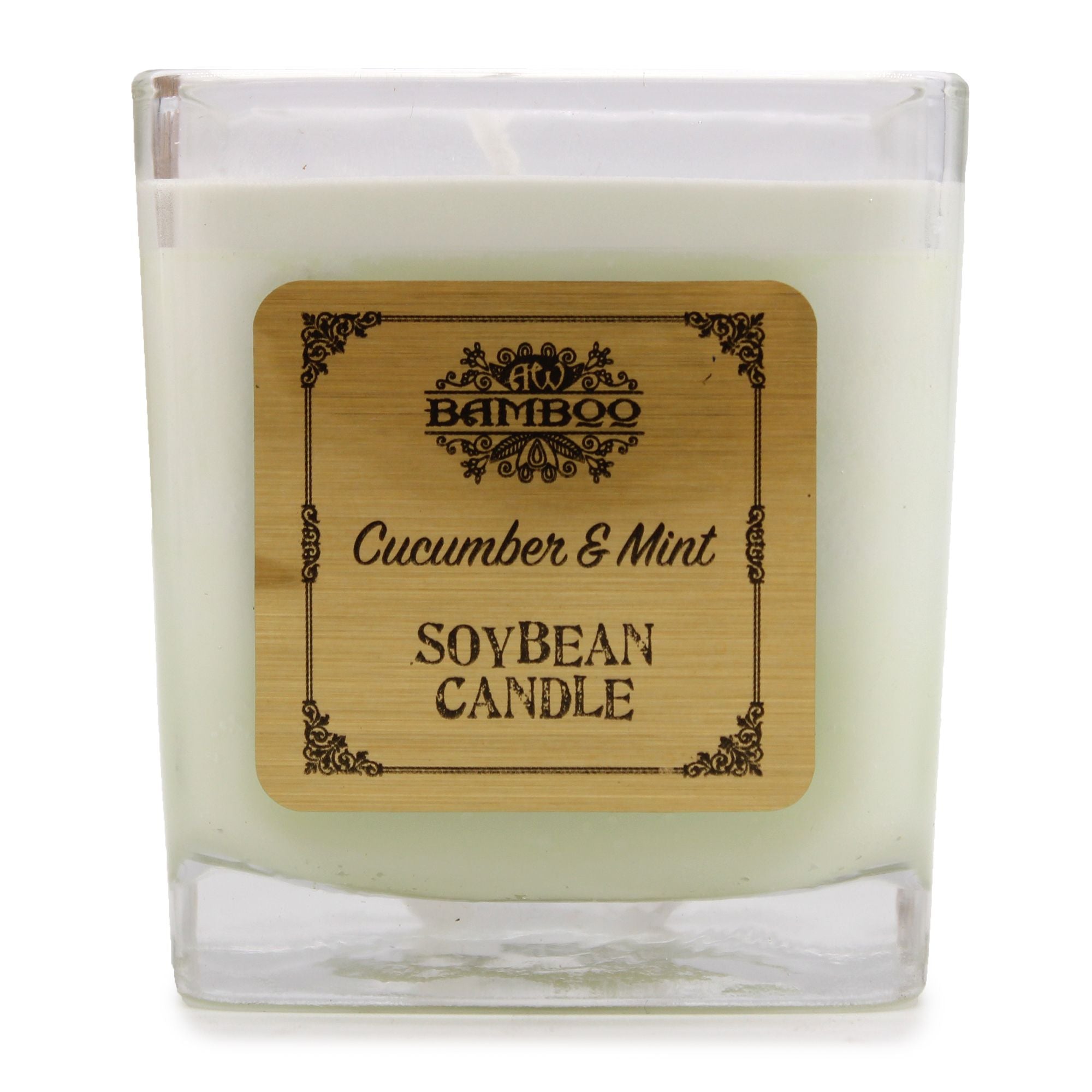 Bougie en cire de soja - Concombre et menthe