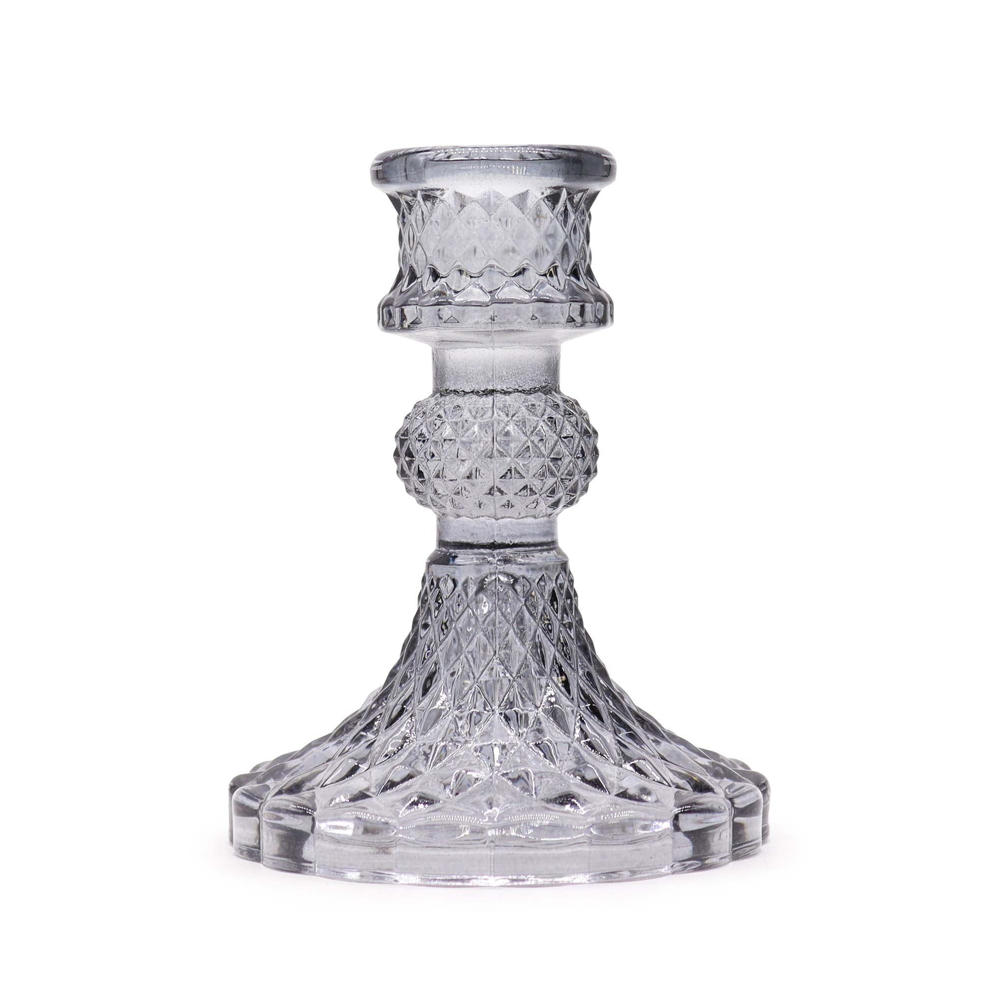 Bougeoir de table vintage - Gris nuit