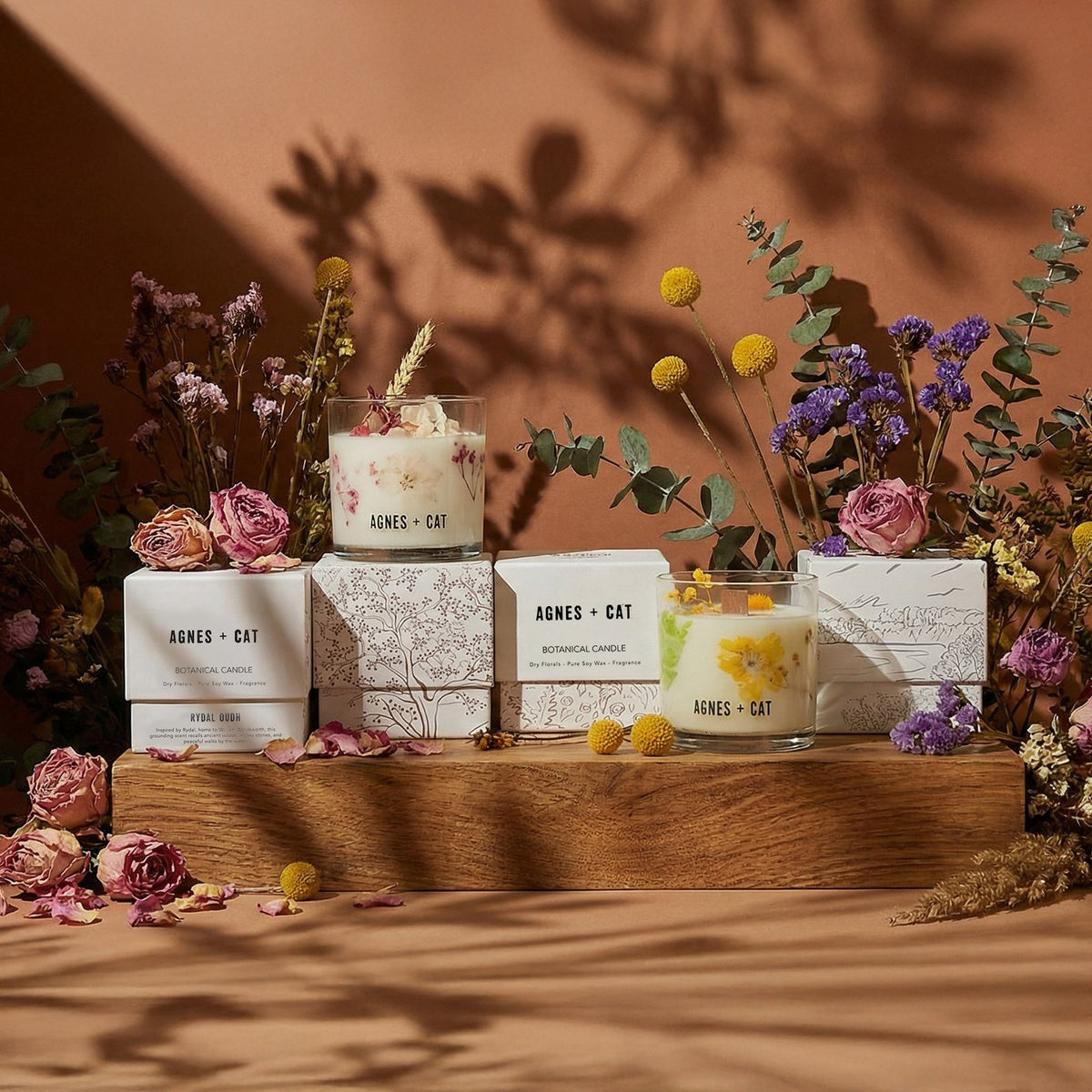 Bougie botanique en cire de soja – Rydal Oudh – Agnes + Cat