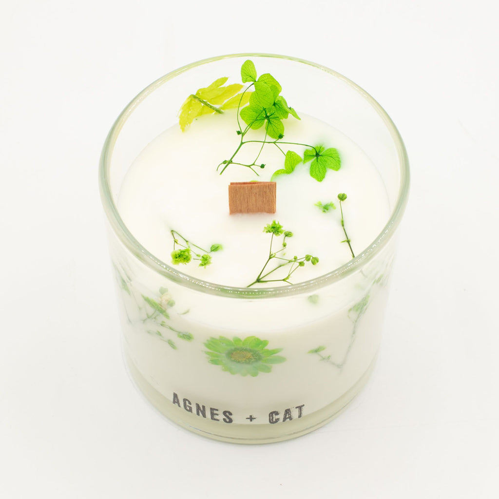 Bougie botanique en cire de soja – Fellberry – Agnes + Cat