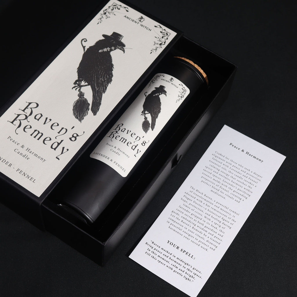 Bougies purificatrices des anciennes sorcières - Remède des corbeaux