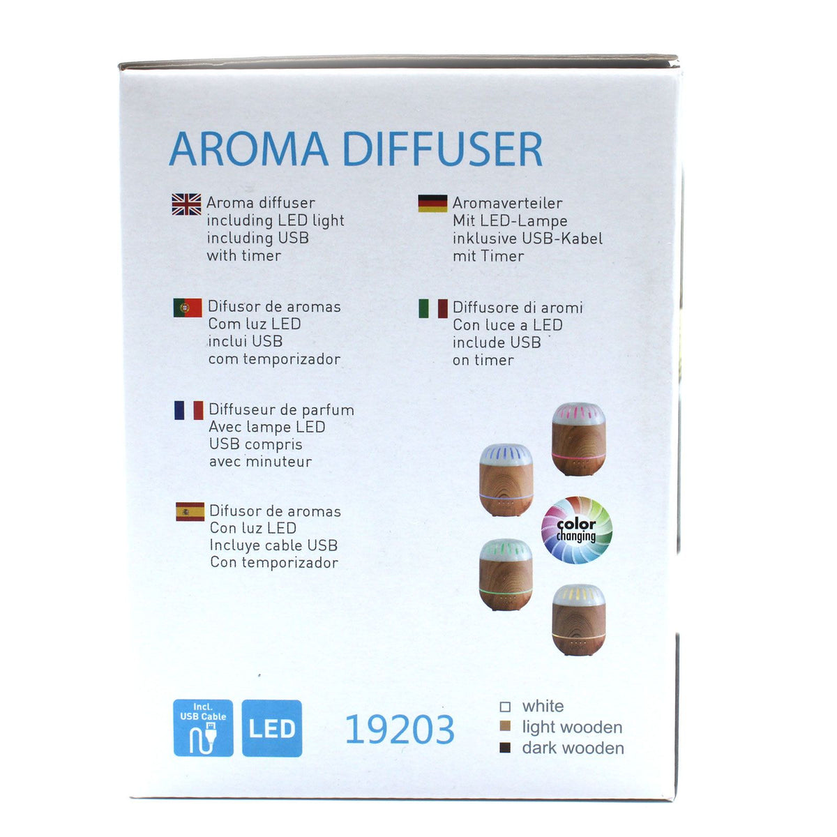 Atomiseur Palermo - USB - Changement de couleur - Minuterie