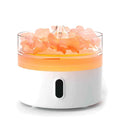 Diffuseur d'arômes au sel de l'Himalaya - Veilleuse - USB-C - Effet flamme (Sel inclus)