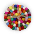Dessous de verre ronds en feutre, 10 cm, multicolores (lot de 4)