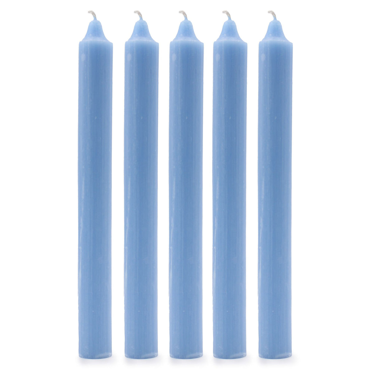 Bougies en vrac de couleur unie - Bleu marine rustique - Lot de 10