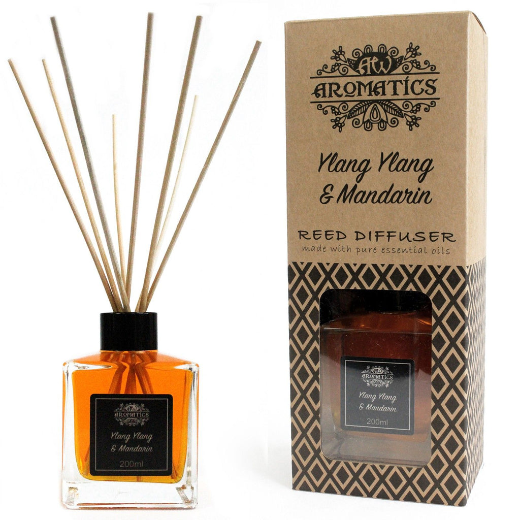 Diffuseur à bâtonnets aux huiles essentielles - Ylang-ylang et mandarine