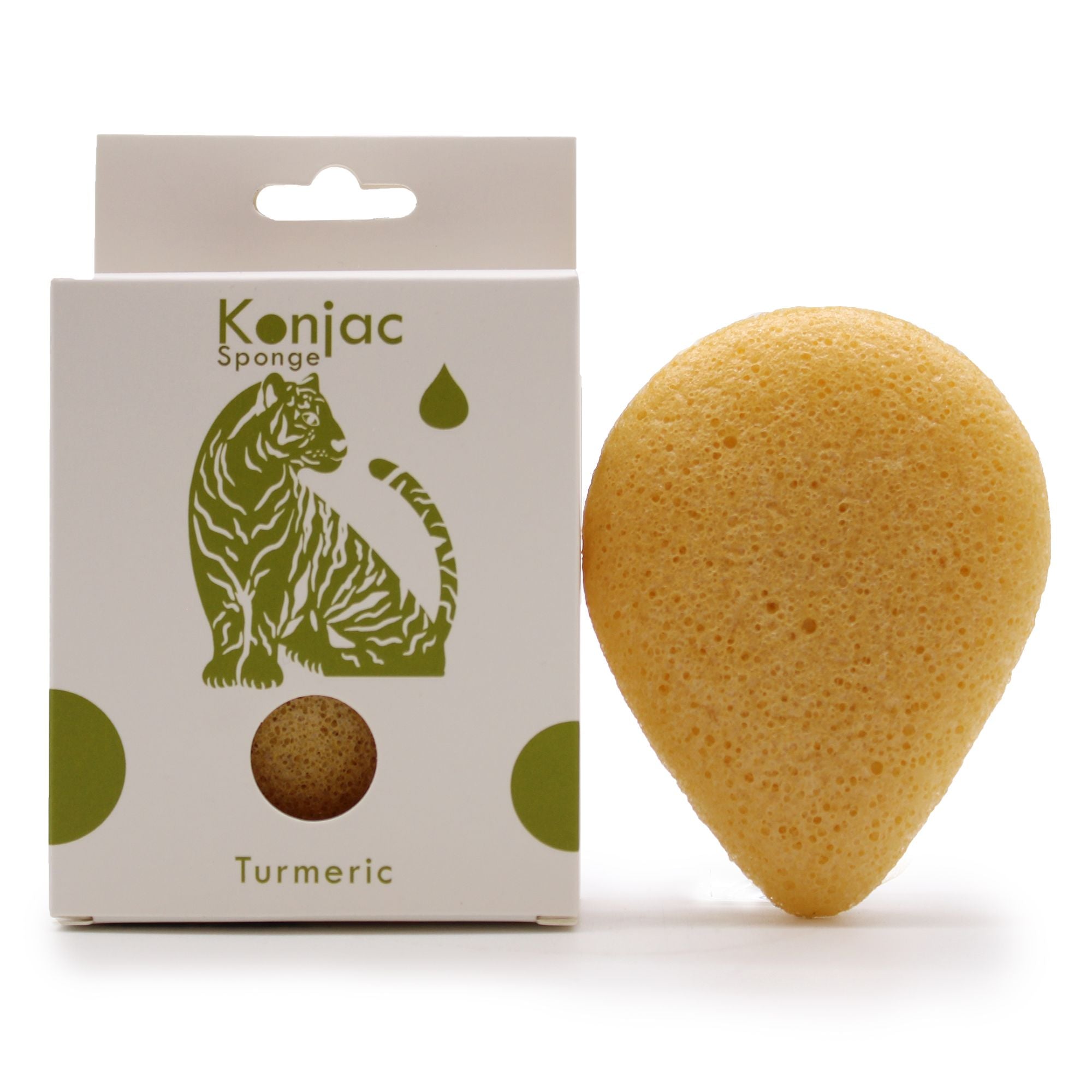 Éponge faciale Konjac - Curcuma - Anti-rides