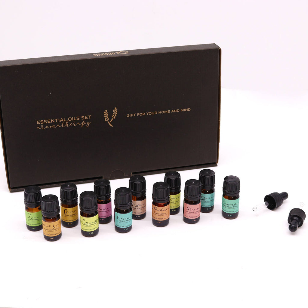 Coffret d'huiles essentielles pour aromathérapie - Été