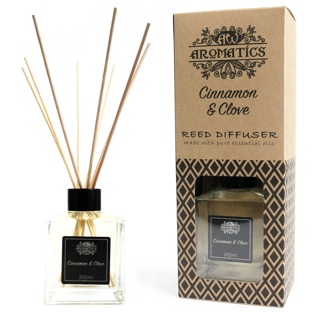 Diffuseur à bâtonnets aux huiles essentielles - Cannelle et clou de girofle