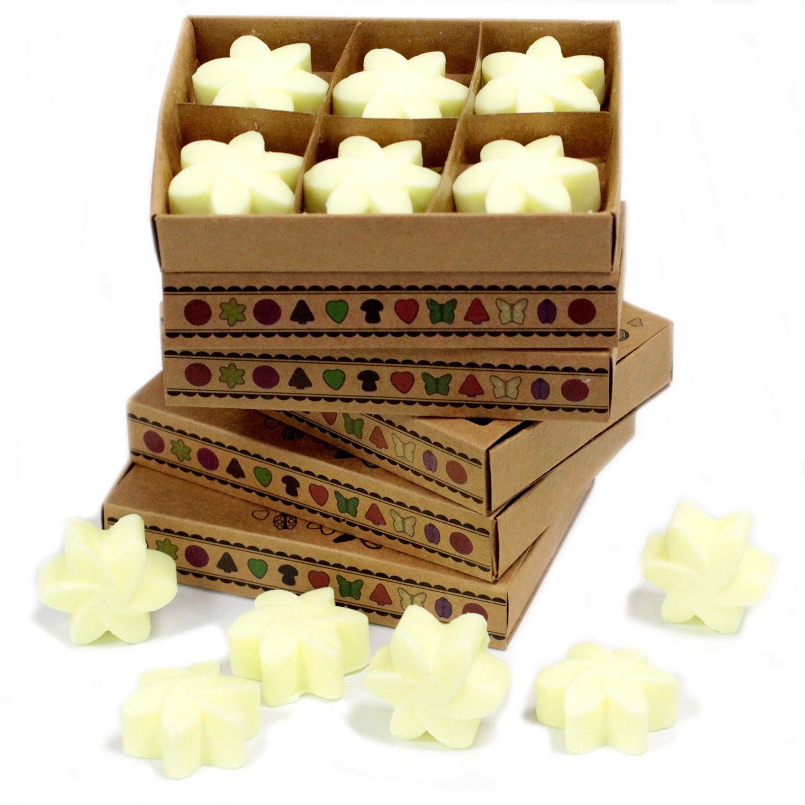 Boîte de 6 cires de cire soja-citron