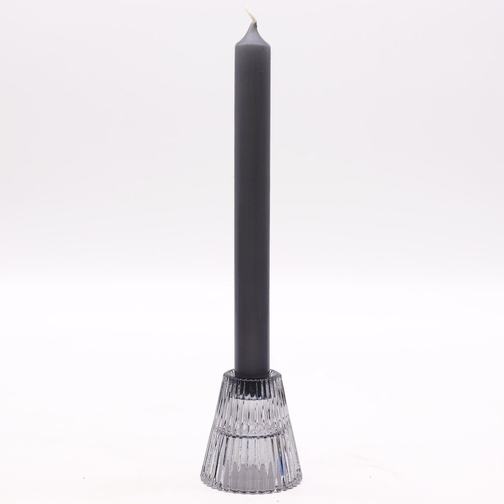 Porte-bougie réversible pour table/thé - Gris nuit