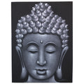 Tableau de Bouddha - Finition grise et sable
