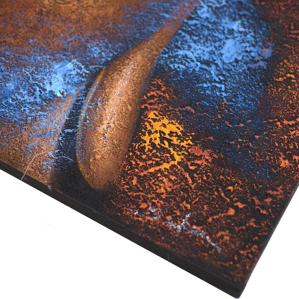 Peinture de Bouddha - Visage cuivré