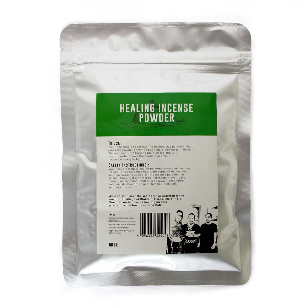 Encens en poudre aux vertus curatives - Basilic sacré 50 g
