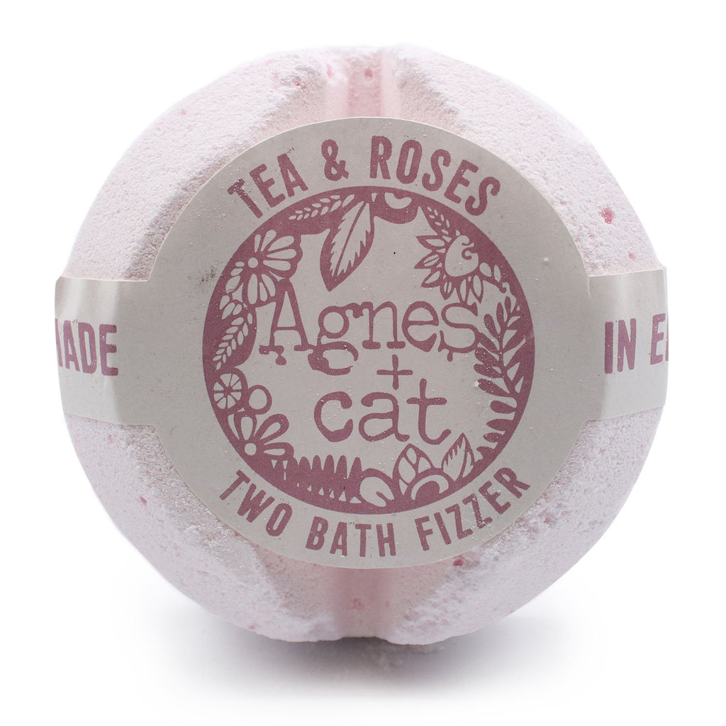Galet de bain effervescent – Thé et roses – Agnes + Cat