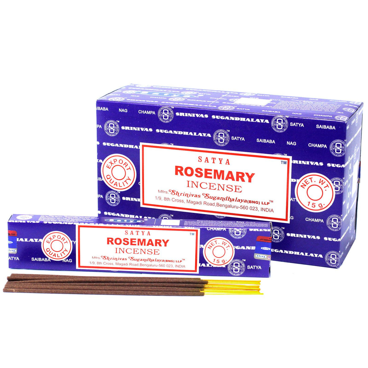 Bâtonnets d'encens Satya 15 g - Romarin