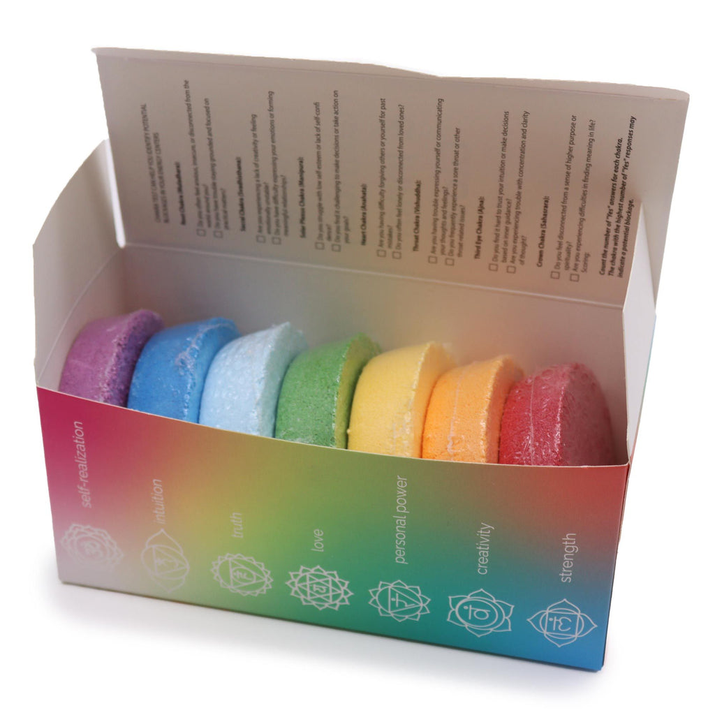 Bombes de bain Chakra - Grande boîte - Harmonie des chakras et éclat intérieur