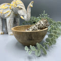 Bol en bois pour offrandes et rituels - Bouddha - 13 x 7 cm