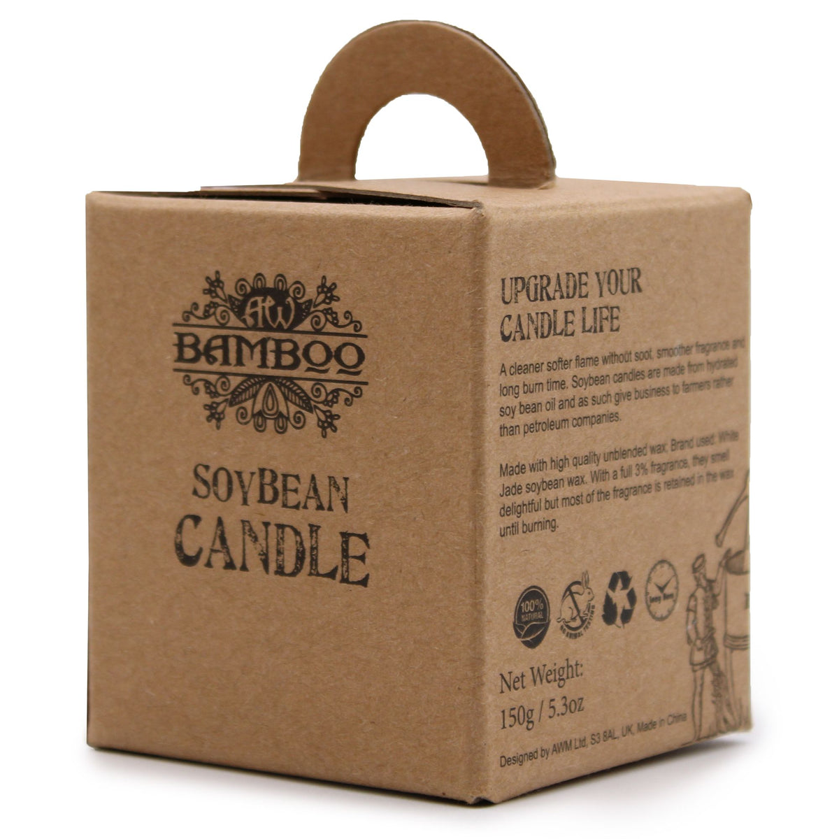 Bougie en cire de soja - Bambou