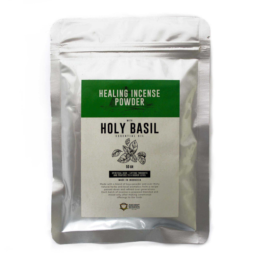 Encens en poudre aux vertus curatives - Basilic sacré 50 g