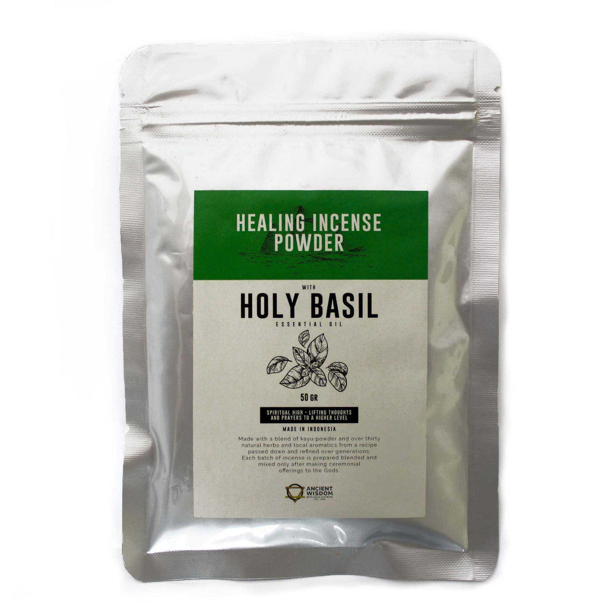 Encens en poudre aux vertus curatives - Basilic sacré 50 g