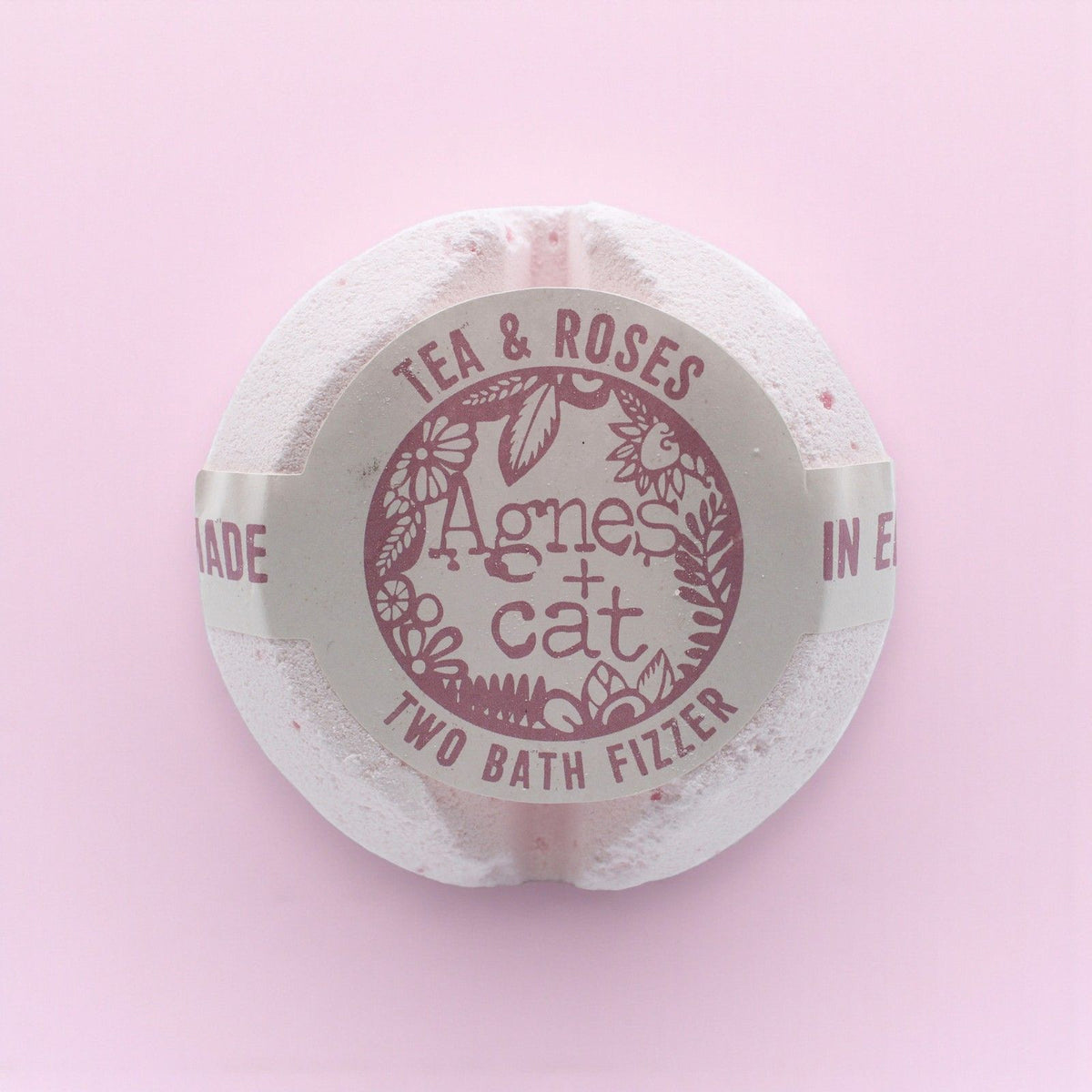 Galet de bain effervescent – Thé et roses – Agnes + Cat