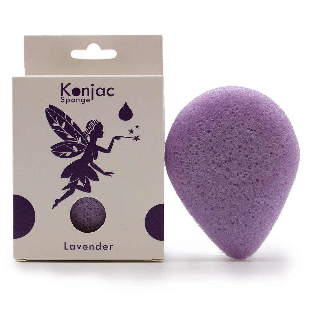 Éponge faciale Konjac - Lavande - Apaisante