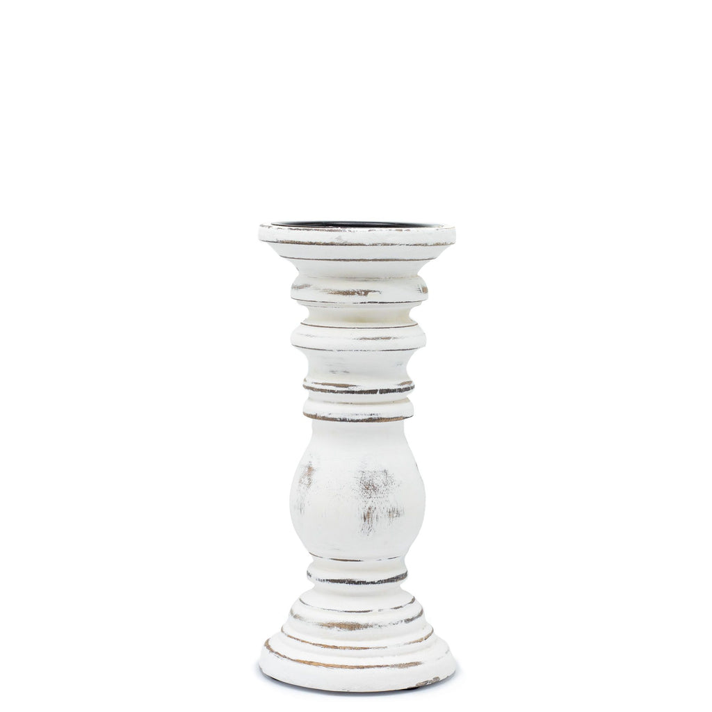 Bougeoir classique - Blanc - 23 x 10 cm - Petit