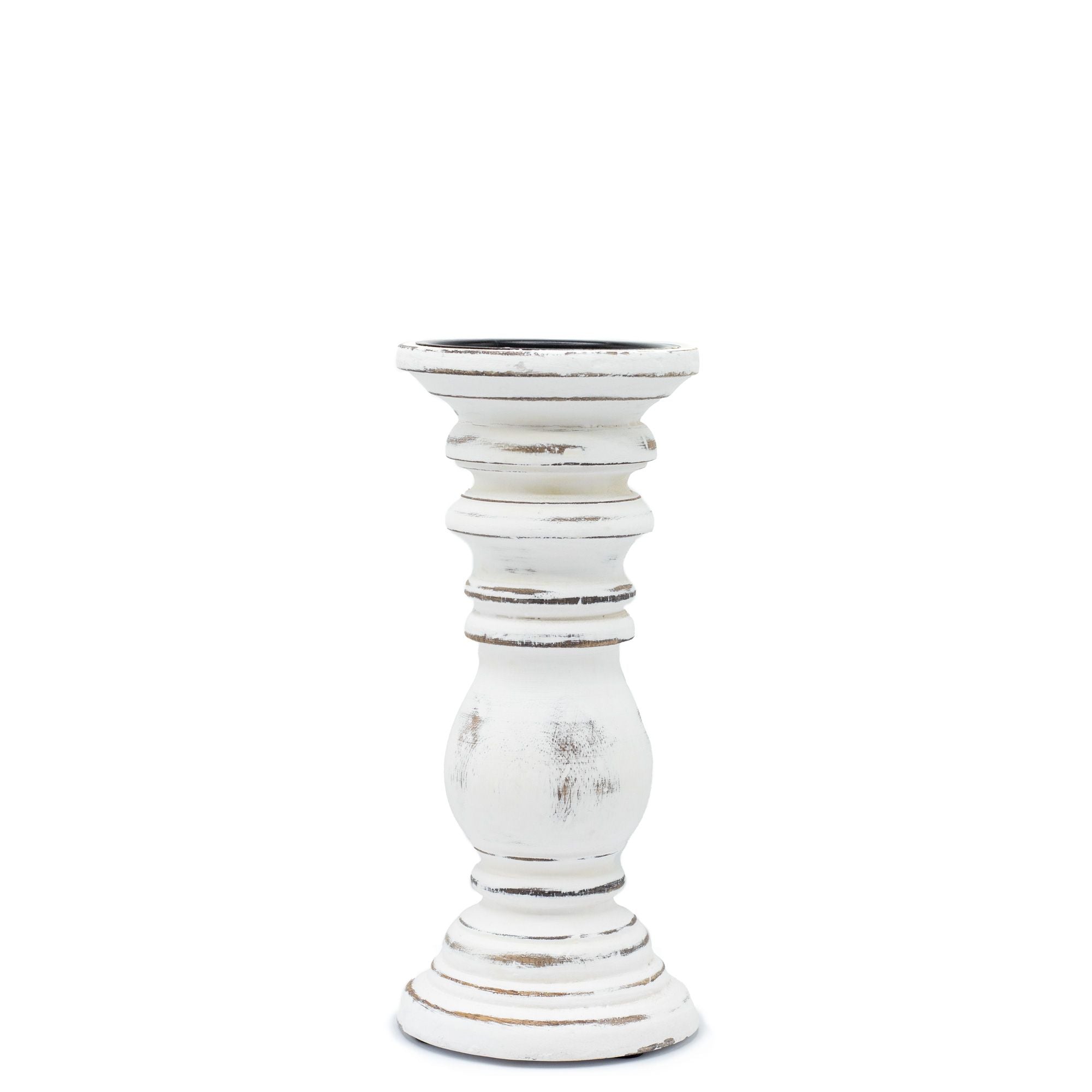 Bougeoir classique - Blanc - 23 x 10 cm - Petit