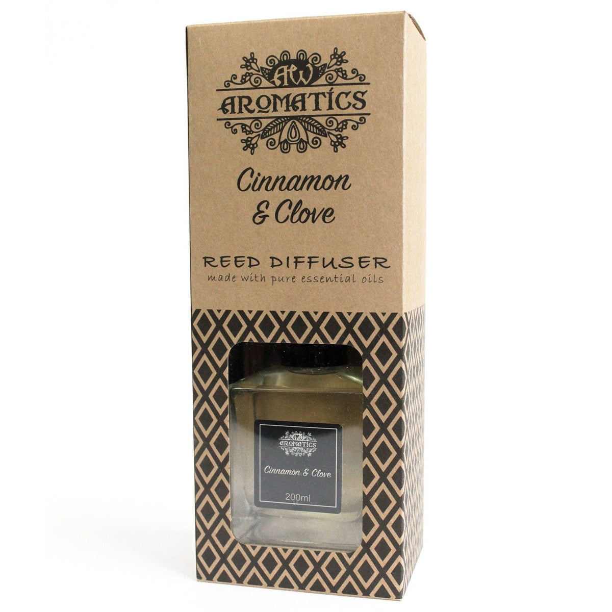Diffuseur à bâtonnets aux huiles essentielles - Cannelle et clou de girofle