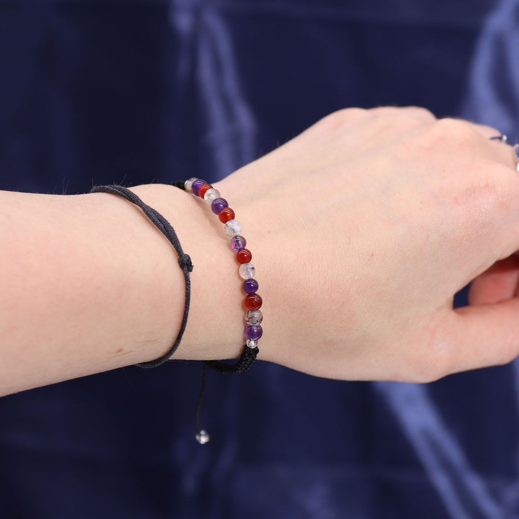 Bougie en cristal du zodiaque avec bracelet en pierre précieuse - Vierge