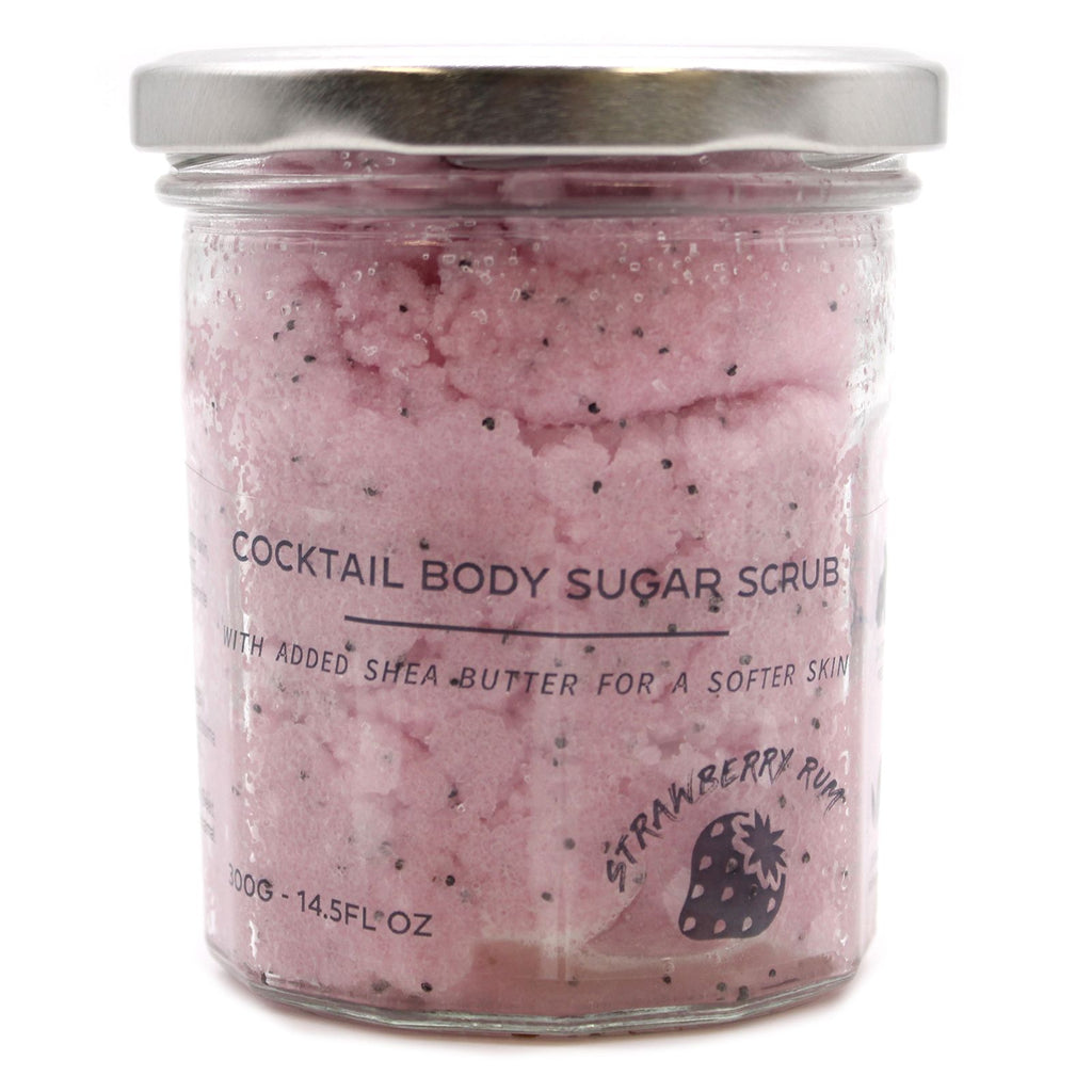 Gommage corporel parfumé au sucre - Fraise et rhum 300 g