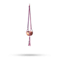 Pot de fleurs classique en macramé - Teintes pastel - Pot moyen pour salon